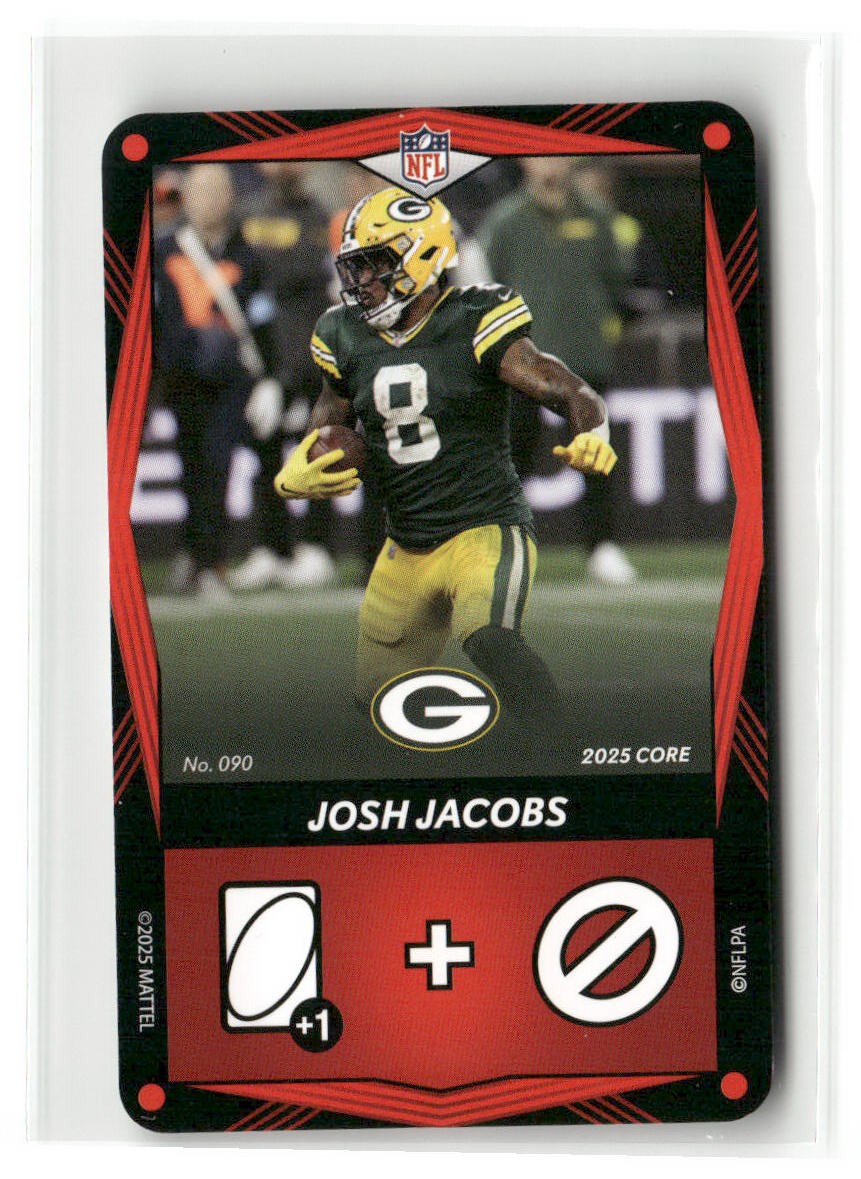2025 UNO Elite Core Edition - Red #090 Josh Jacobs