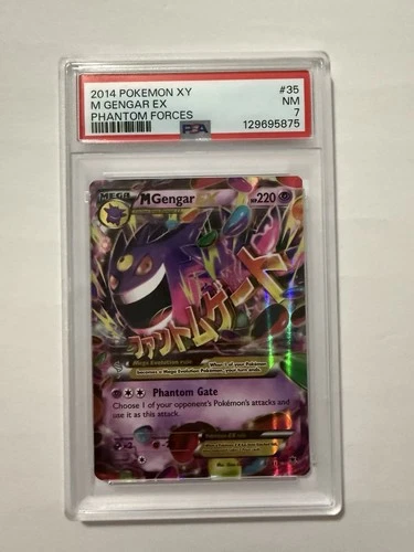 Psa 7 Pokémon TCG Mega Gengar EX #35 XY Phantom Forces