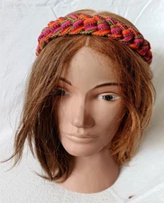 Handwoven Guatemalan Braided Hairband – Colorful Boho Hippie Artisan Headband