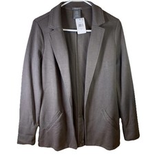 Matty M Womens Blazer in Pebble Size M
