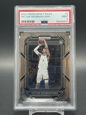 2023 Victor Wembayama Panini Prizm Draft Picks Rookie Card #2 Mint 9