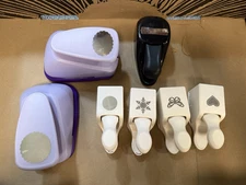 Lot Of 7 Marvy Uchida & Martha Stewart Craft Paper Punch Scallop and more