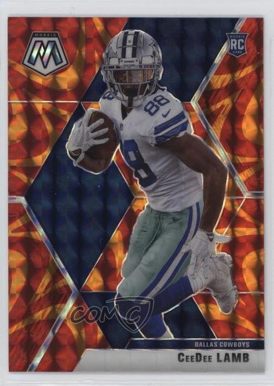 2020 Panini Mosaic Rookies Reactive Gold Prizm CeeDee Lamb #207 Rookie RC 0v9