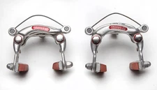 1970's Vintage Weinmann 610 Vainqueur 999 Center Pull Road Caliper Set Red