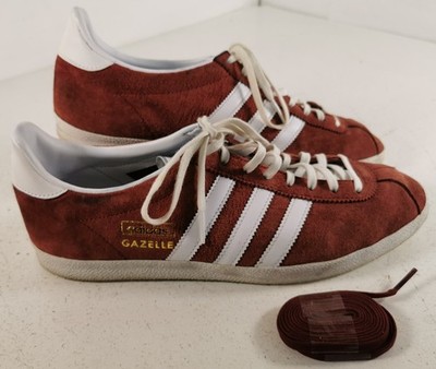 Adidas Gazelle Scarlet Suede Sneaker UK 9,5 US 10 G63199 Retro Freizeit Sneaker