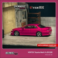Tarmac Works GLOBAL64 VERTEX Toyota Mark II JZX100 Red Metallic T64G-024-RE