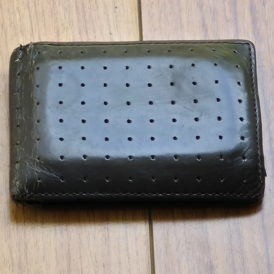 Vintage Jack Spade Brown Shiny Leather Slim BiFold Men's Wallet - Image 3 of 4