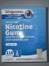 WALGREENS NICOTINE GUM 2MG ORIGINAL-110 PCS-ONE SEALED BOX 2 MG Exp 01/2027