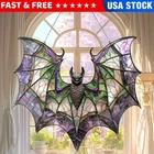 Halloween Bat Gothic Acrylic Window Hanging Colorful Decor Window Hanging Gift