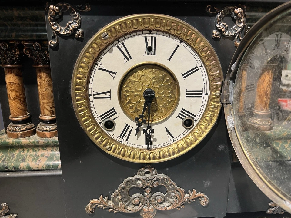 Антикварные каминные часы - Изображение 3 из 4