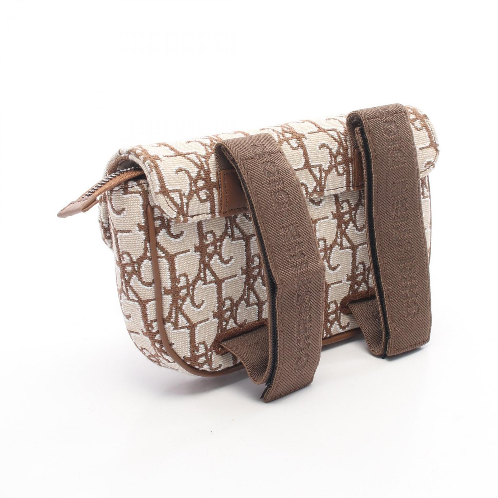 Christian Dior TRAVIS SCOTT CACTUS JACK SADDLE Pouch Mini Bag canvas Beige Used image 2