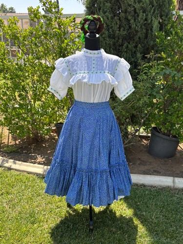 Ballet Folklorico, Dress, Chihuahua, Vestido, Muy Bonita, Used, Costume, Azul