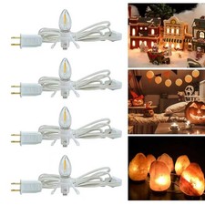 4 Pack Accessory Cord with C7 LED Light Bulb, 6 Ft Indoor Blow Mold Light Cor...