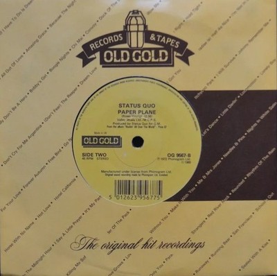 Status Quo - Rockin' All Over The World / Paper Plane (7'', Single, Com)