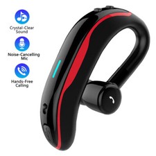 Wireless Earphone Bluetooth Headset Ear-hook Earbud Built-in Mic For Android iOS
