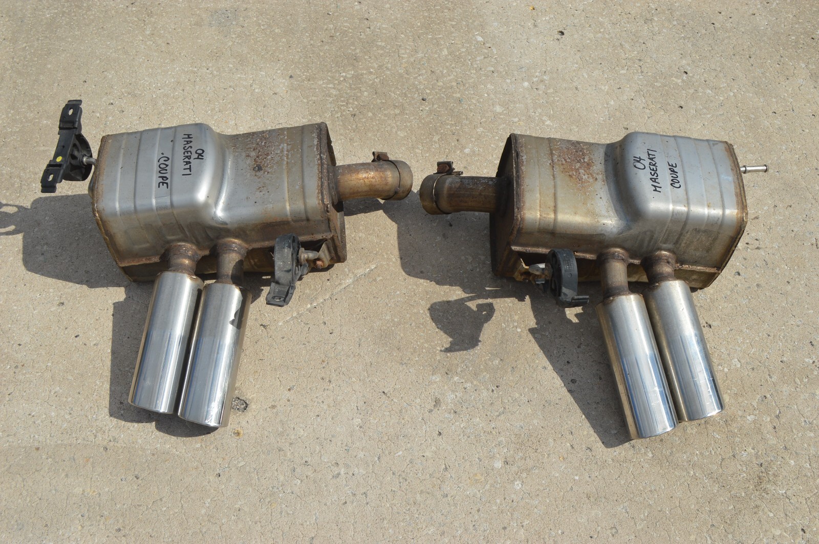 2004 M138 MASERATI GT COUPE LEFT & RIGHT  MUFFLER EXHAUST PAIR
