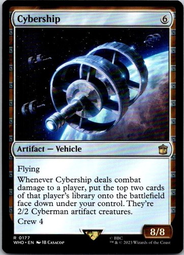 Magic the Gathering Cybership Doctor Who Commander MTG Free Shipping!