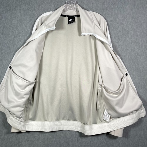 NIKE NSW Sportswear Trainingsjacke Herren L Ivory Logo Muster Full Zip BV4603-073 - Bild 13 von 24