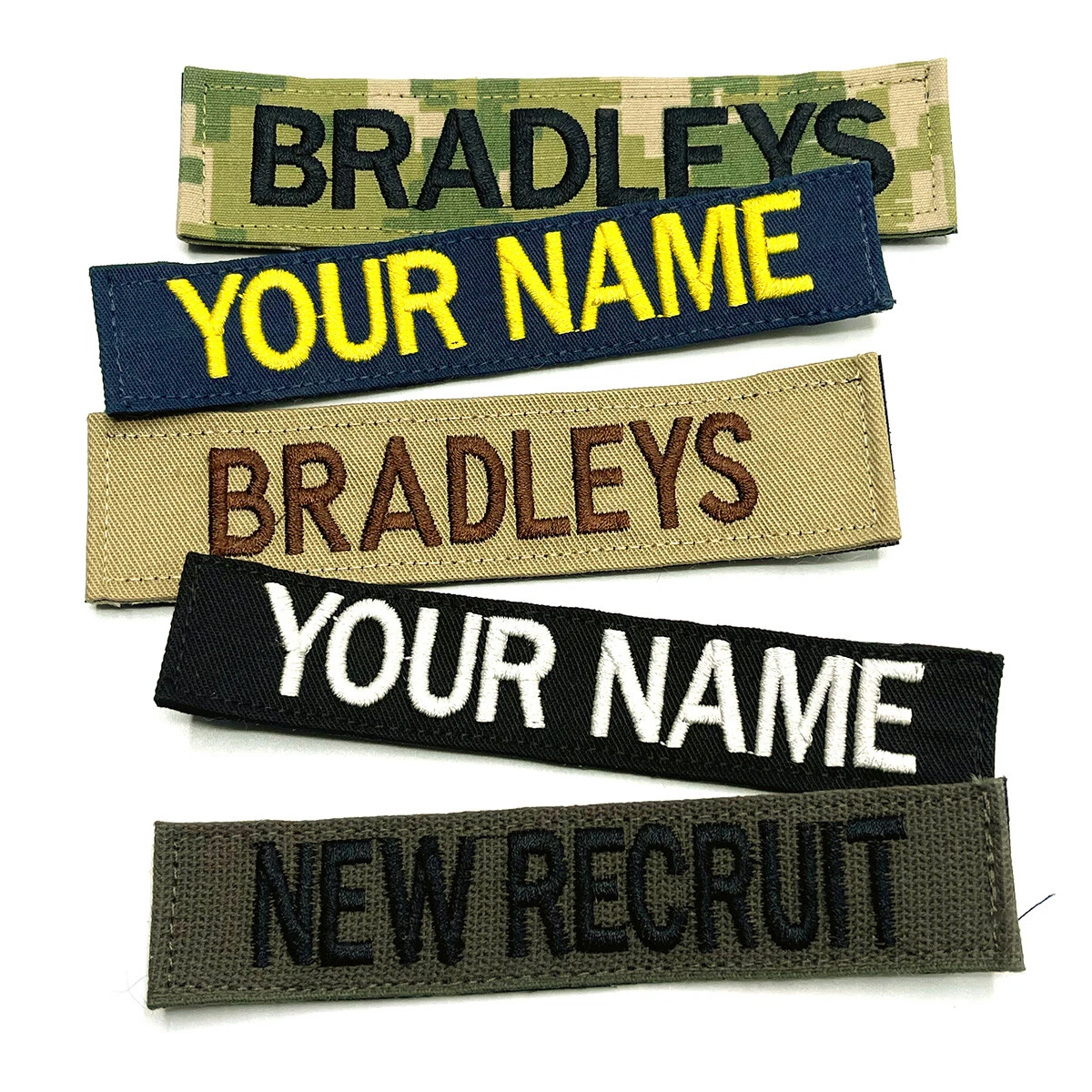 Name Tapes, Military Nametapes, Custom Name Patches, Embroidered