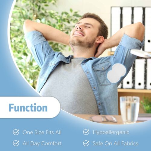 100 Pcs Underarm Armpit Sweat Pads Stickers Shield Guard Absorbing Disposable US - Picture 5 of 9
