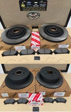 2014-2019 TOYOTA HIGHLANDER FRONT & REAR BRAKE ROTORS & TCMC PADS OEM GENUINE