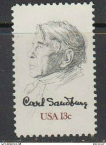 Francobollo - Stati Uniti - Carl Sandburg, by William A. Smith, 1952 - 13 C - 19 - Afbeelding 1 van 1