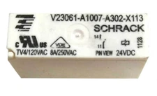 1PC Tyco V23061-A1007-A302-X113 24VDC Power Relay 8A 250VAC 4Pins