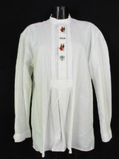Size 41 high quality AUM&Uuml;HLE festive shirt ruffles & embroidery costume shirt TB400