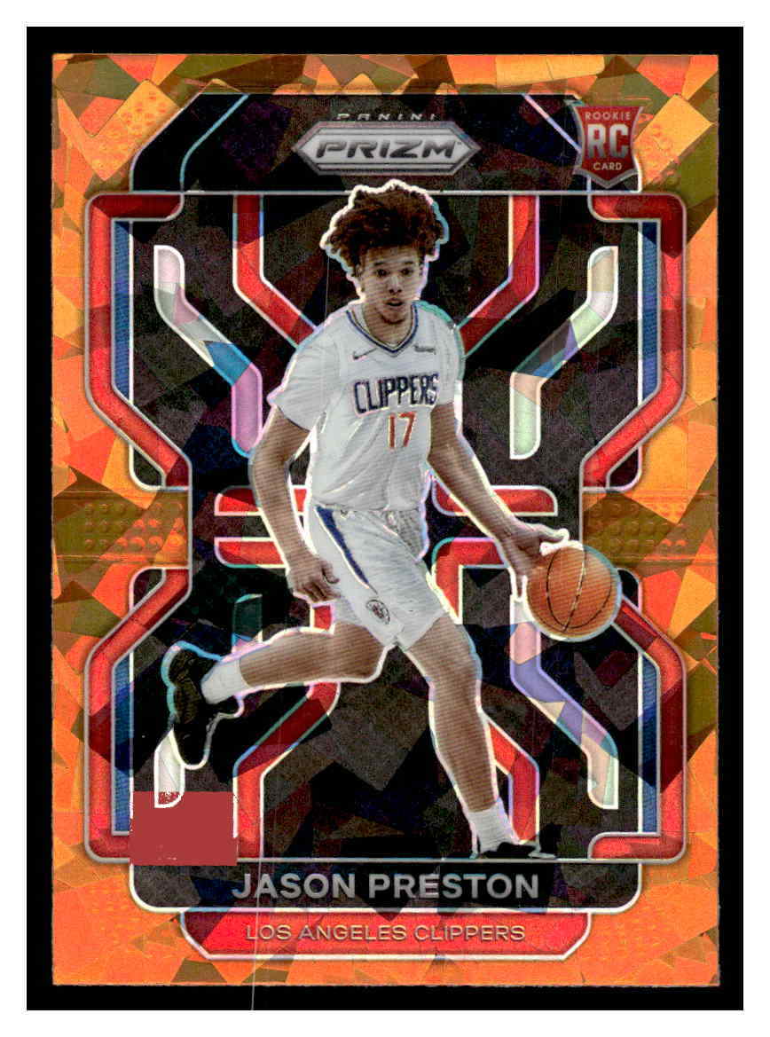 2021 prizm #327 Jason Preston orange cracked ice orange cracked ice
