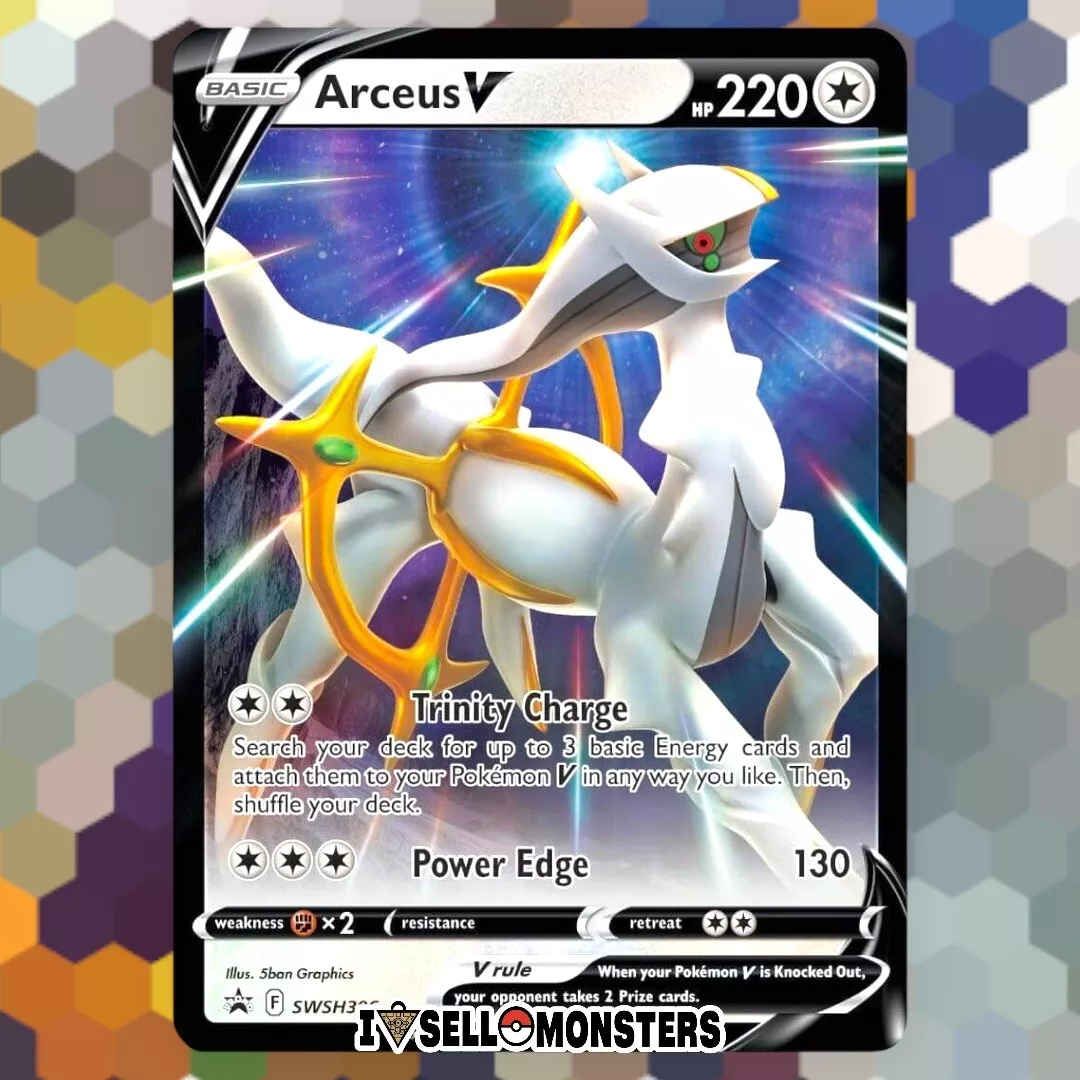 Pokémon TCG Arceus V Sword & Shield ALT ART BLACK STAR PROMO SWSH306 ULTRA  NM