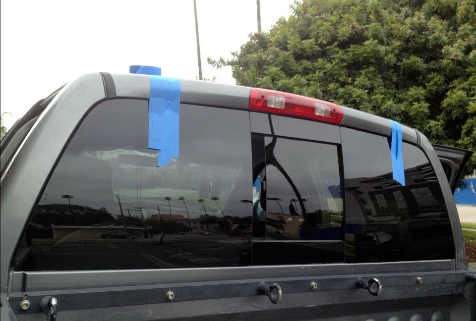 Fit: 2003-2009 Dodge Ram Pickup 2500 & 3500 Power Ready Slider Back Glass Window Foto 3 de 4