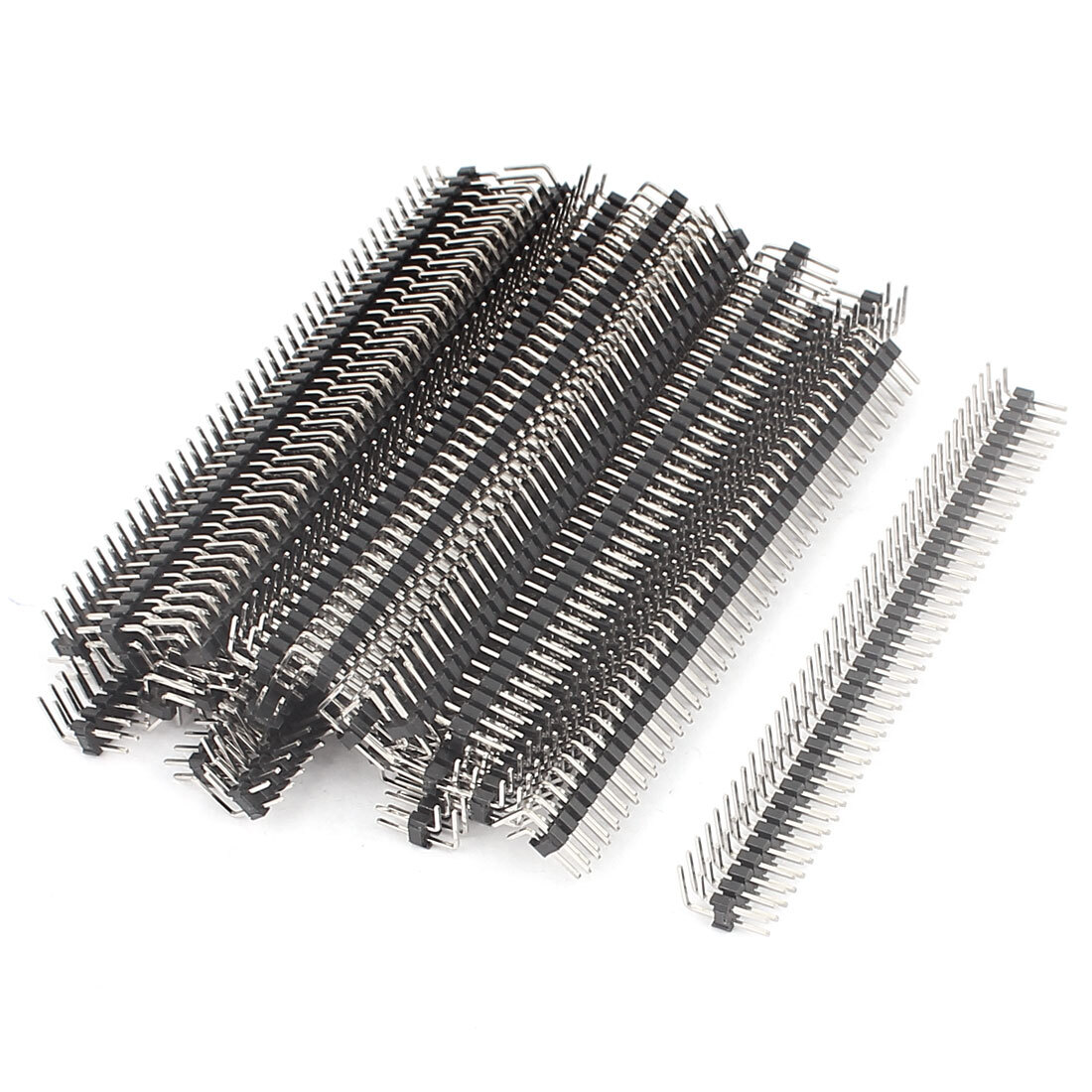 24Pcs Dual Row 2x40Pin 2.0mm Right Angle Male Pin Header IC