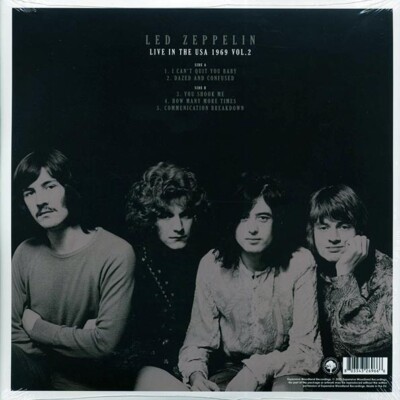 Led Zeppelin Vinyl 2xLP Set Live in USA 1969 Vol. 1 & 2 Gatefold