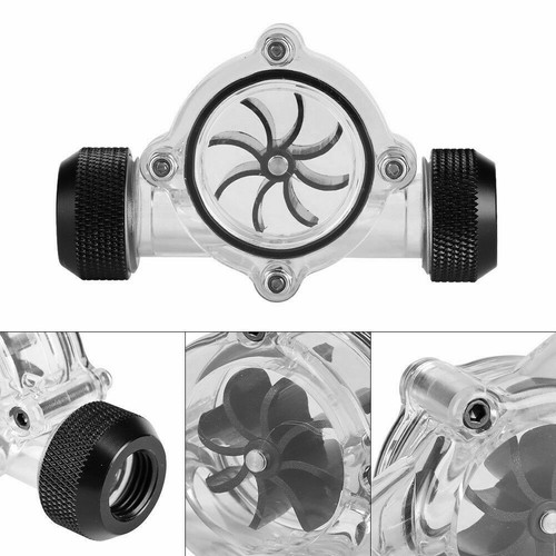 G1/4 Thread Female to Female Flow Meter Indicator For Water Cooling 8 Impellers - Afbeelding 3 van 10