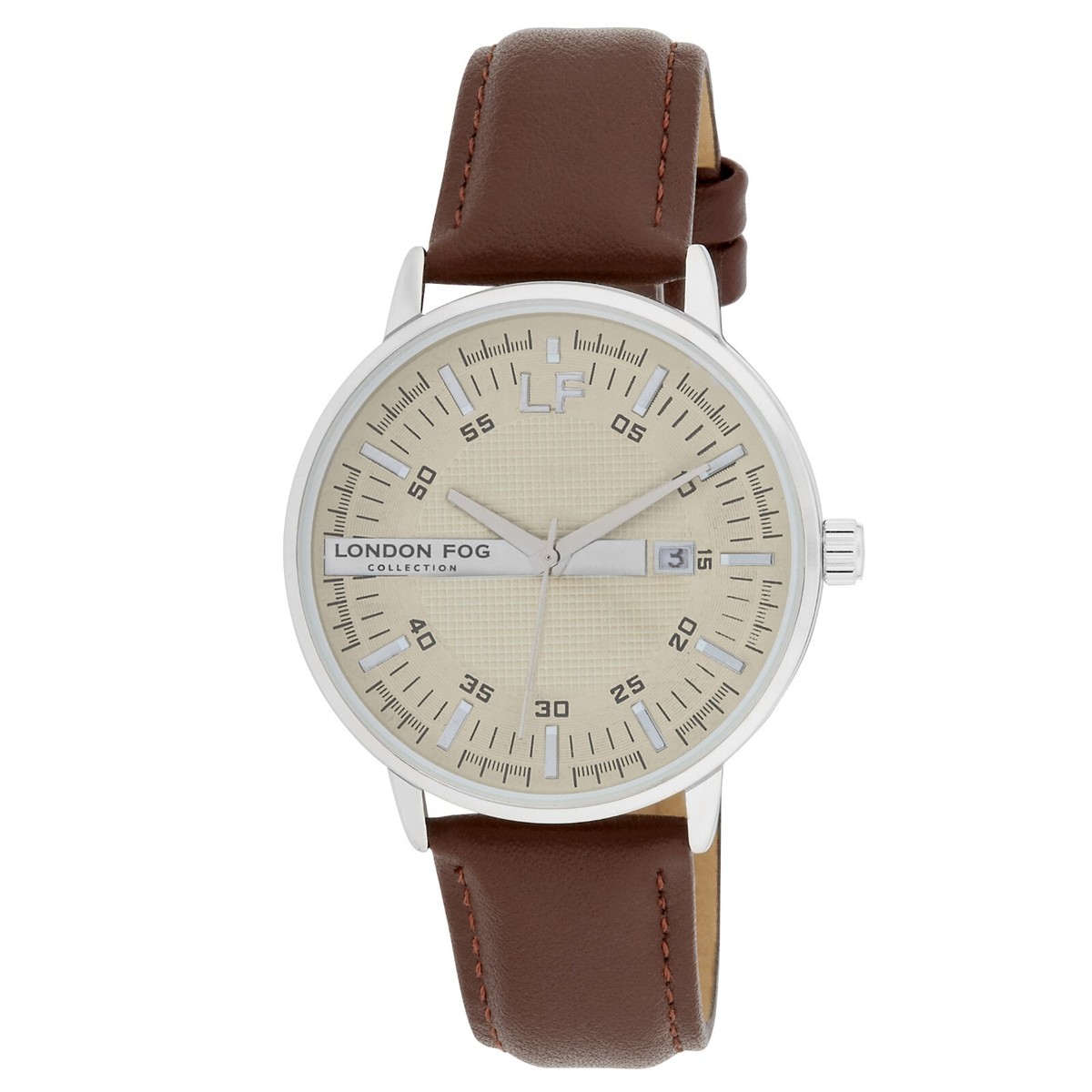 London Fog Millennium 40mm Round Multi Function Strap Watch (LF058