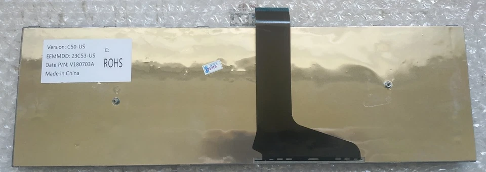 Toshiba Satellite C50 C55 C50-A C50D C50D-A C50T C55D/T C70 C75 Keyboard, Type B - Image 2 of 3