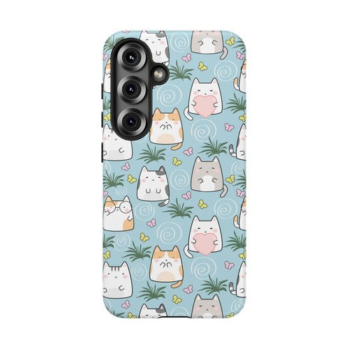 Cute Cat Phone Case, Kawaii Cat Lovers Mobile Cover - 第 206/277 張圖片