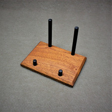 MAHOGANY MINERAL DISPLAY STAND 4 INCH, FOR A MUSEUM QUALITY DISPLAY!