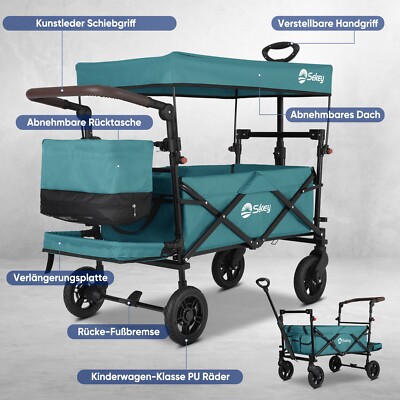 Sekey Bollerwagen Faltbar Mit Dach FW70