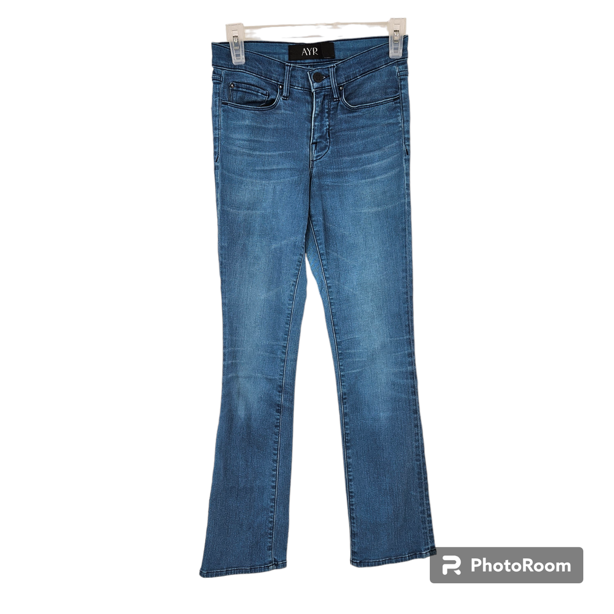 AYR Jeans Blue Boot Cut Leg Medium Wash High Rise Stretch 5-Pocket