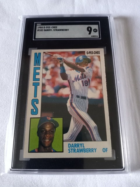 Darryl Strawberry Rookie Card RC 1984 O Pee Chee Mets SGC 9 Mint PSA 
