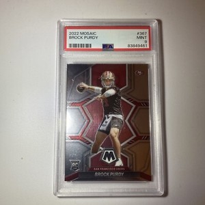 Free shipping 2022 Panini Mosaic Brock Purdy Rookie #367 MINT PSA 9 49ERS 🚀💎