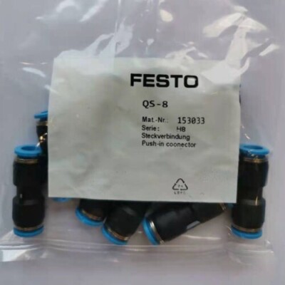 10PCS/bag Festo QS-8 153033 Connector New Free Shipping QS8 | eBay