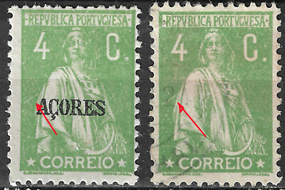 Portugal 4C ceres -Same Big N/C cliche- MH/ VFU No faults