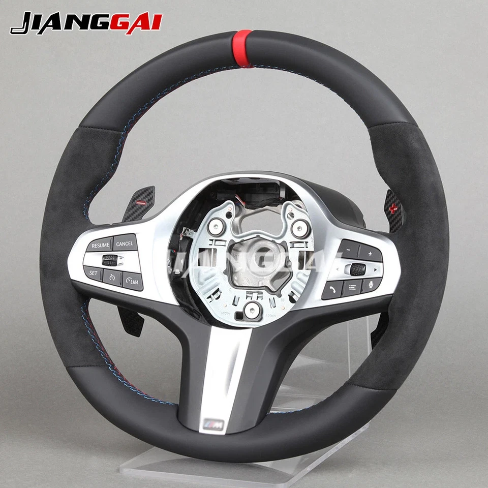 Full Leather Steering Wheel for BMW G11 G15 G30 F90 X3m X5 X6 X7 M5 M6 with Trim - Image 4 of 4