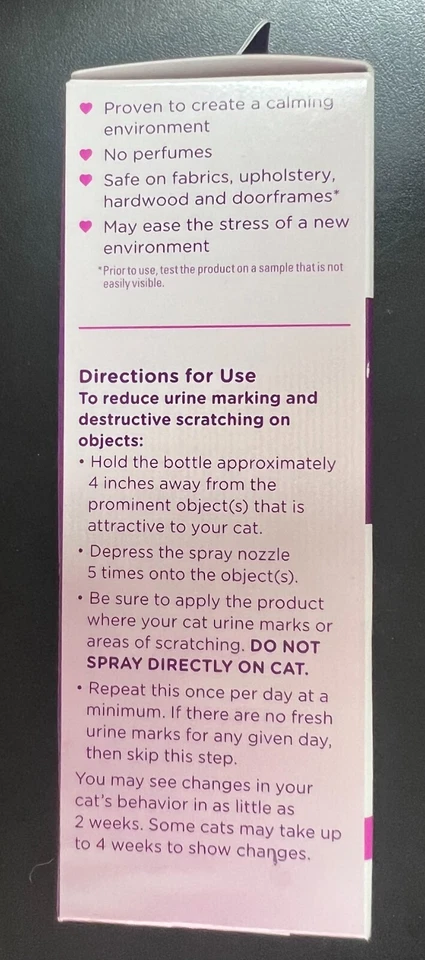 Spray calmante Comfort Zone y control de arañazos para gatos 2 oz 2141 Foto 4 de 4