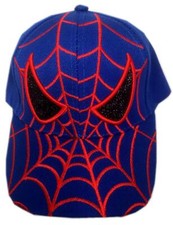 KIDS BASEBALL BLUE CAP WITH ADJUSTABLE SPIDERMAN DESIGN