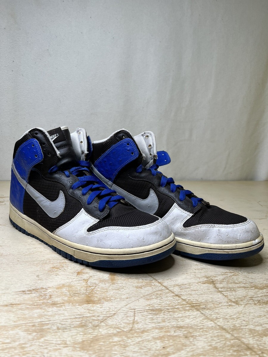 2007 Nike Dunk Hi Premium Ostrich Brown Blue Sneakers Mens Sz 12 (316424-101) | eBay
