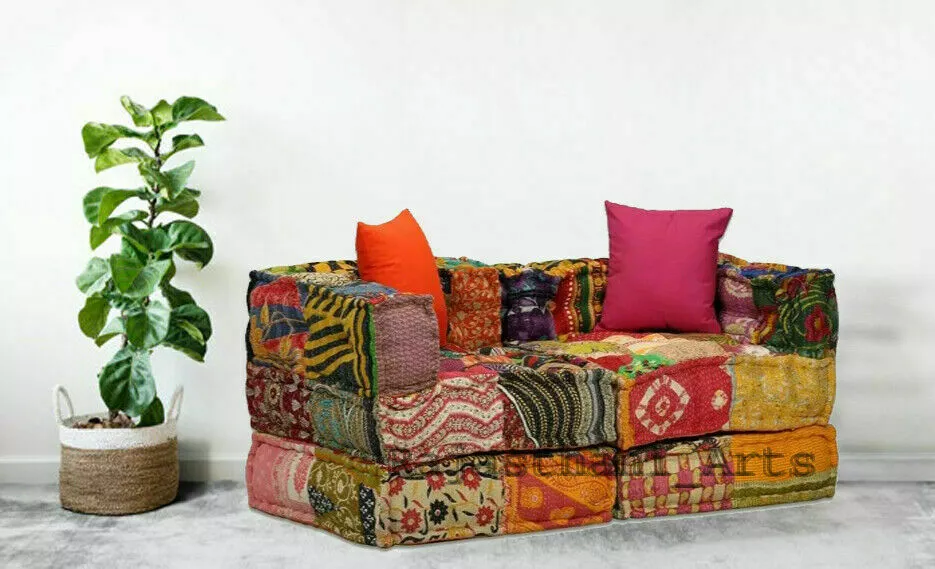 Indian Fabric Recycling Cotton Sofa Modern Living Room Armchair