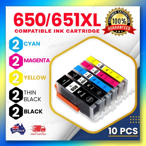 10x PGI650 XL CLI651XL Ink Cartridge 